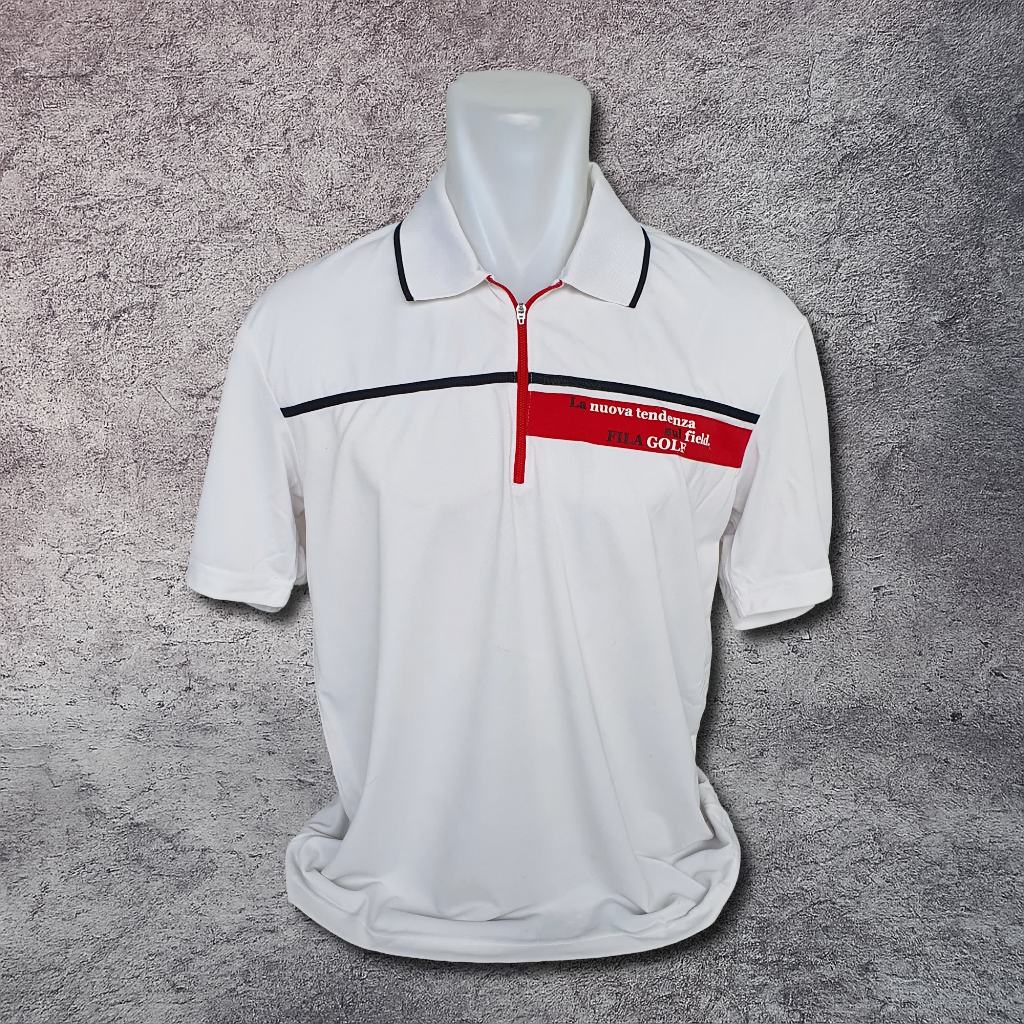 Baju Kaos Polo FILA Golf - Size XL / Lebar 56 cm - Original - Second