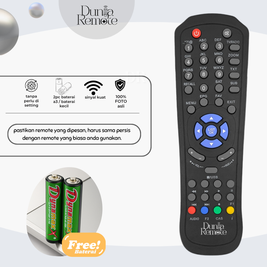 Remot Remote Receiver Parabola Matrix Garuda CAS MPEG-4 /  Nex Parabola Mola Matrix Burger S2 Garuda