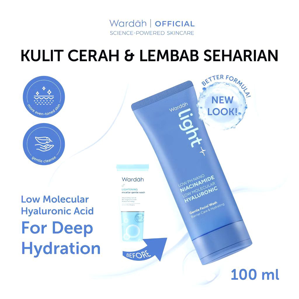 WARDAH Lightening Micellar Gentle Wash 100ml / Cuci muka wardah