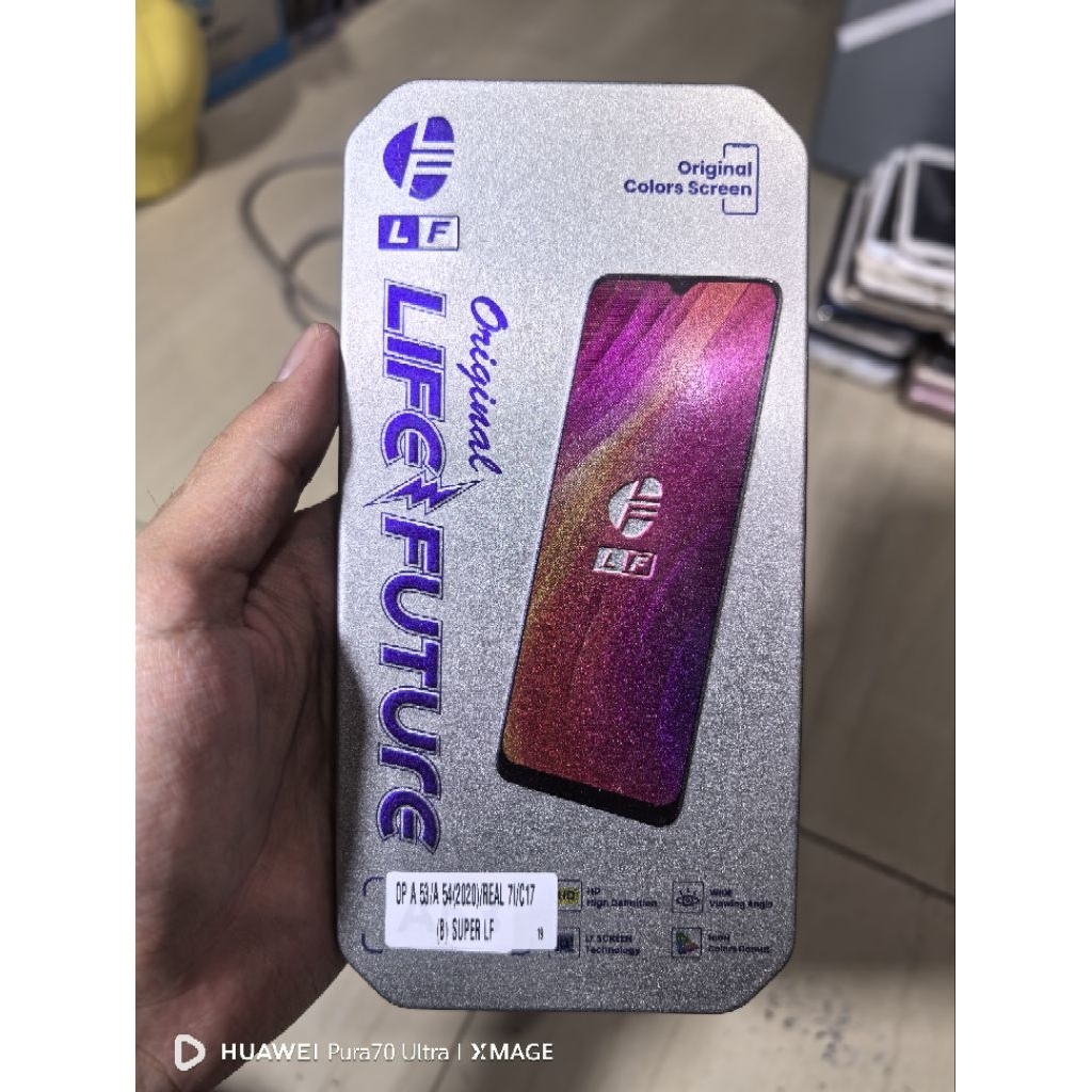 LCD REALME C17 LF SILVER FULLSET TOUCHSCREEN