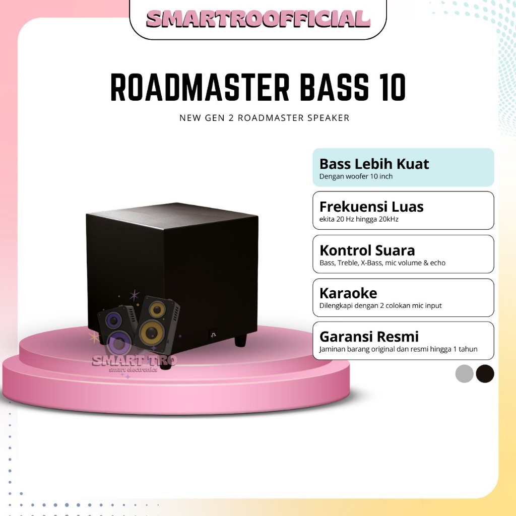 ROADMASTER SUBWOOFER BASS SPEAKER BASS 10 SUBWOOFER ACTIVE