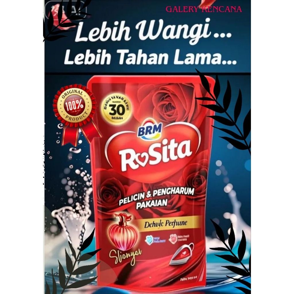 PROMO Parfum Laundry Tahan Lama | Pewangi Pakaian | Parfum Setrika Mawar BRM Satuan
