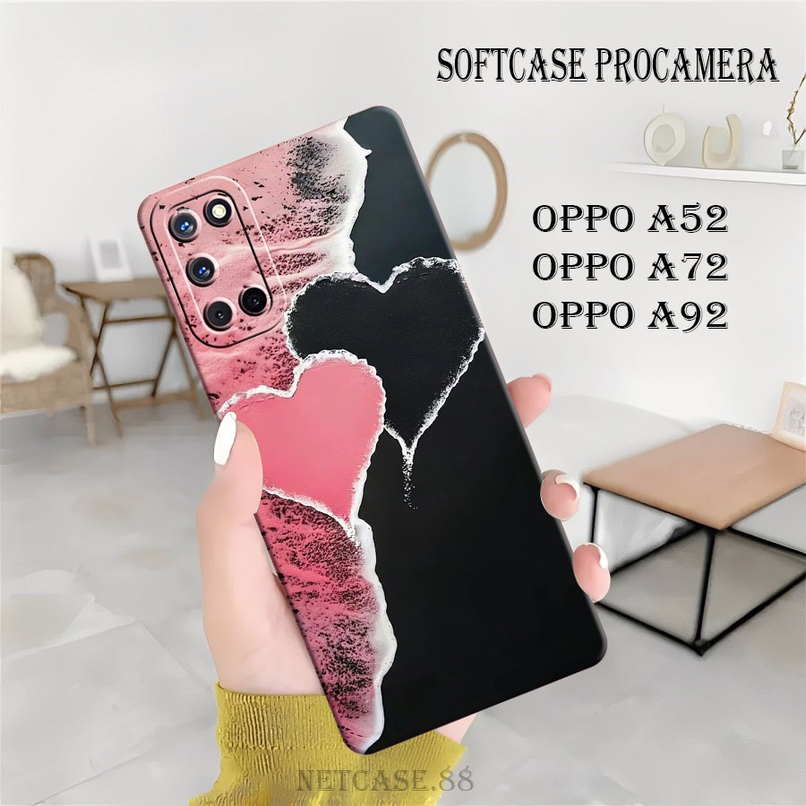 Softcase Hp Oppo A52 - Oppo A72 - Oppo A92 - Case Terbaru - Tpu Silikon - Softcase Lentur - Fashion 
