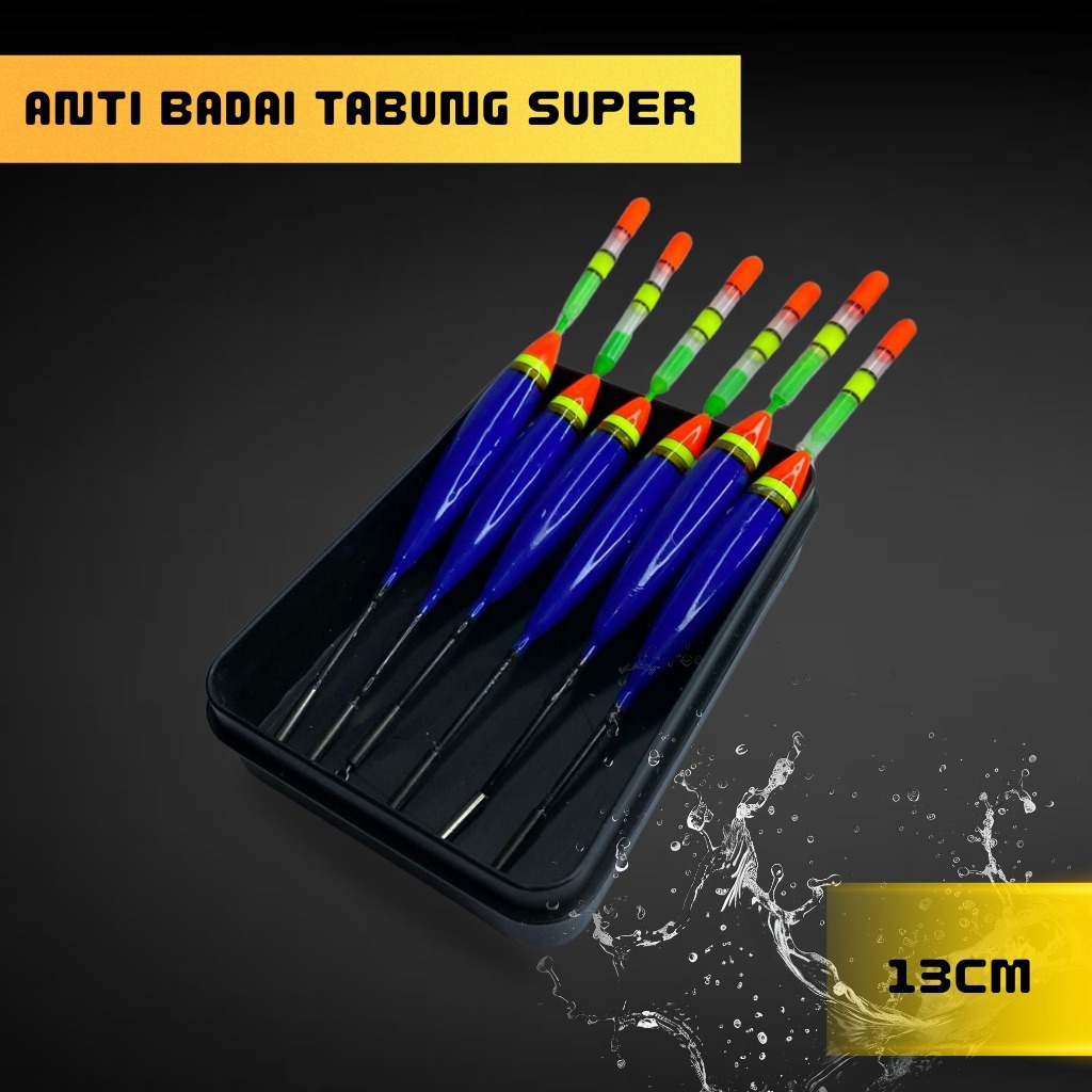 Pelampung pancing anti badai tabung super lengkap