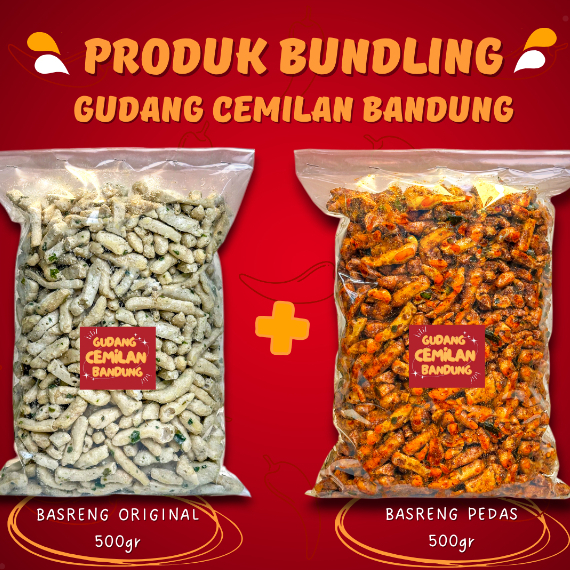 BUNDLING HEMAT BASRENG PEDAS + BASRENG ORIGINAL CEMILAN BANDUNG