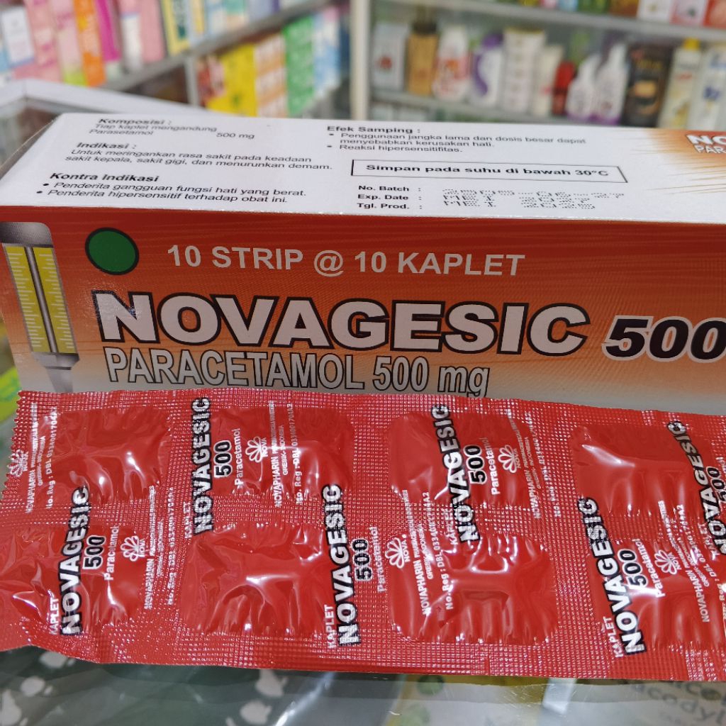 NOVAGESIC 500 MG 1 Strip isi 10 | Paracetamol 500mg