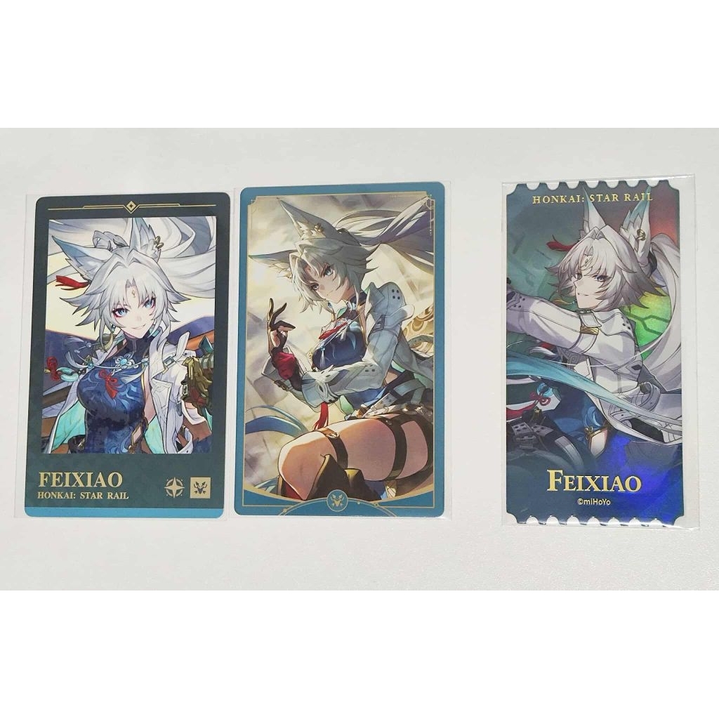 Honkai Star Rail HSR Polaroid Card Set Ticket Feixiao