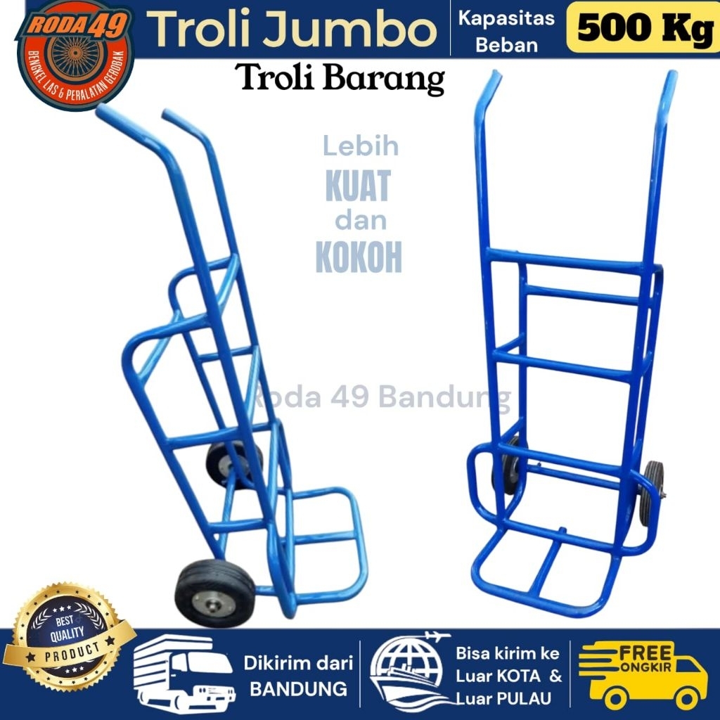 Troli Barang Trolley Besar kapasitas 500 kg