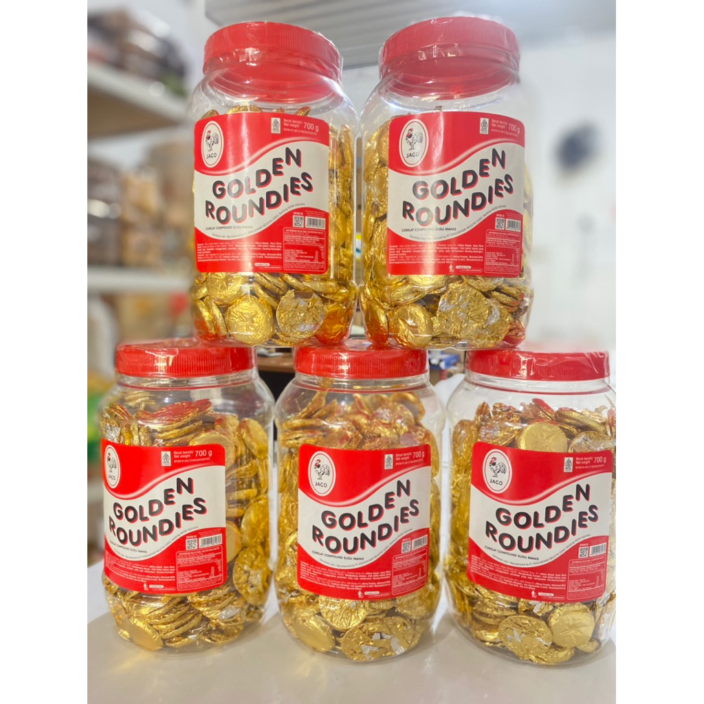 GOLDEN ROUNDIES TOPLES 700 GR / COKLAT JAGO / COKLAT KOIN GOLDEN ROUNDIES