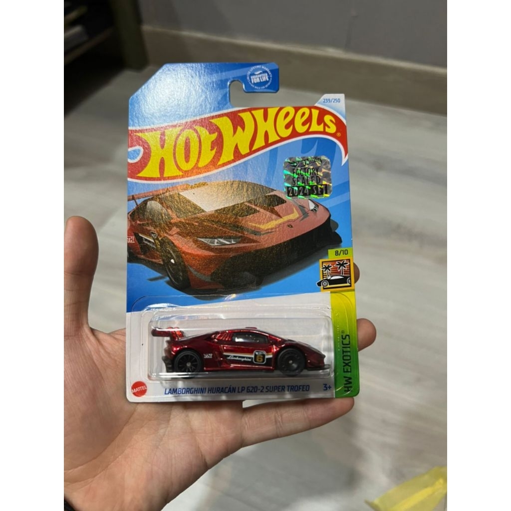 HOT WHEELS HOTWHEELS SUPER TREASURE HUNT STH LAMBORGHINI HURACAN LP 620-2 SUPER TROFED FACTORY SEALE