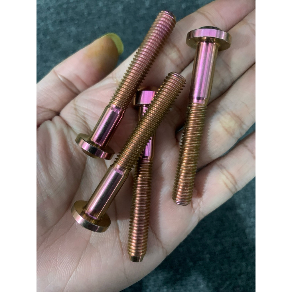 baut titanium m8x60 original drat 12 panjang 6cm
