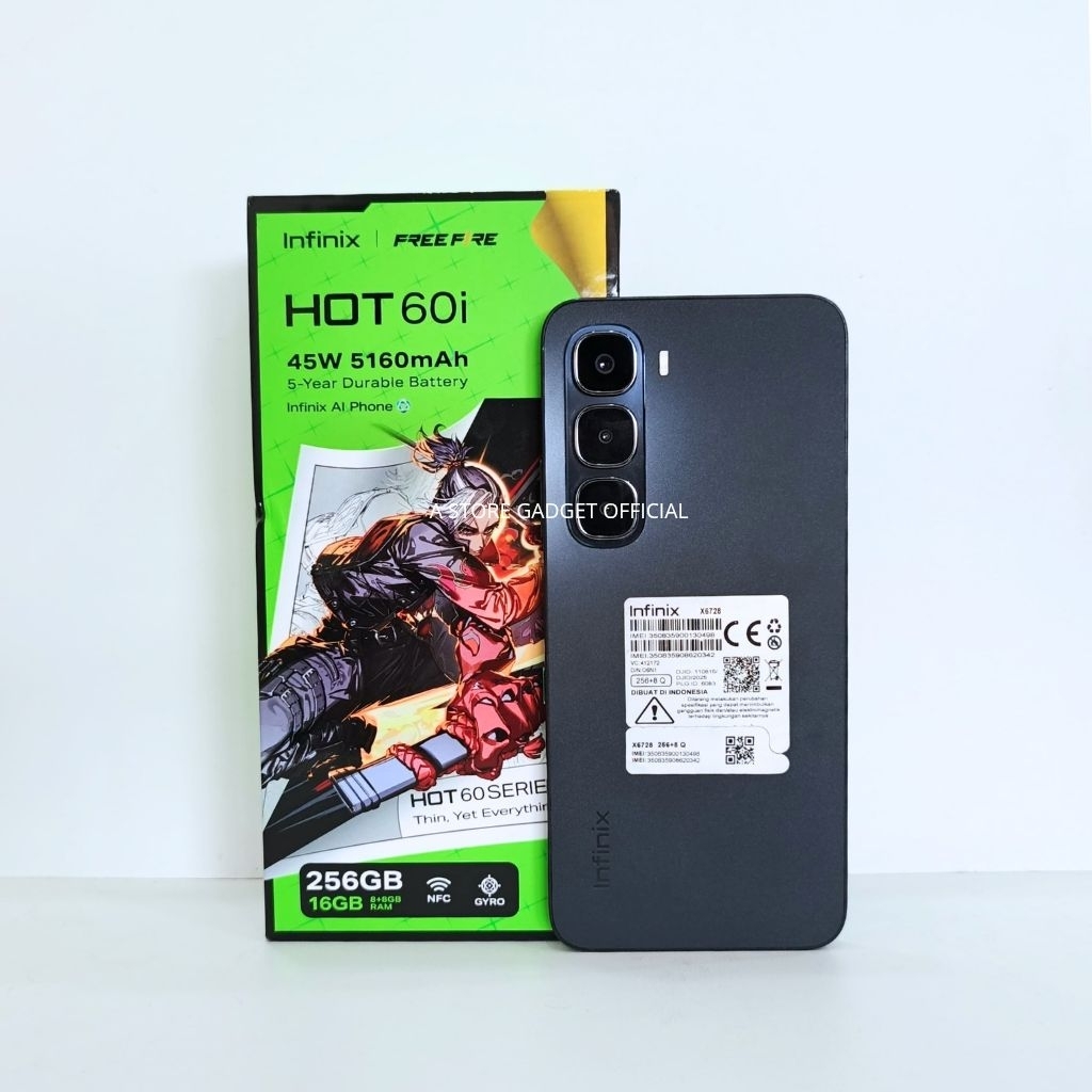 INFINIX HOT 60i 6/128 & 8/256 SECOND FULLSET ORI