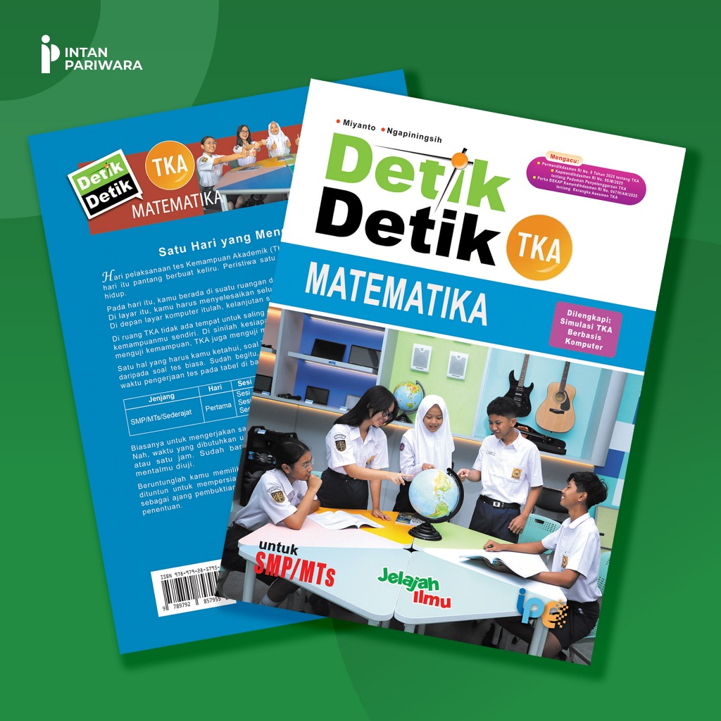 Buku Detik-Detik TKA untuk SMP/MTs MATEMATIKA Intan Pariwara