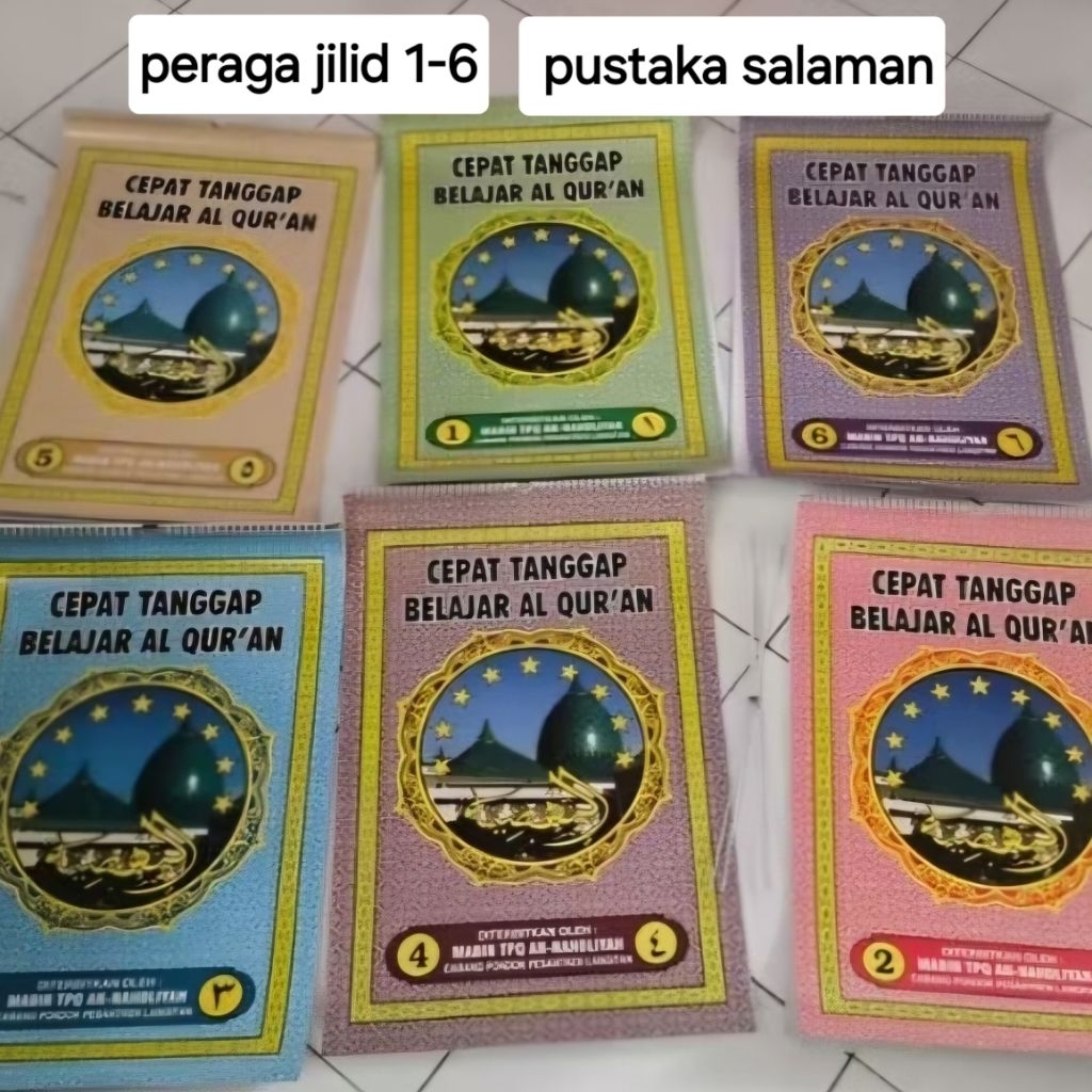 Peraga Cepat Tanggap Belajar Al Qur'an jilid 1-6