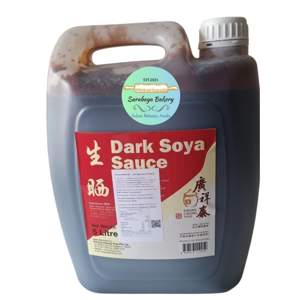 KCT Dark Soya Sauce Grade 1 /KCT Dark Soya Sauce Grade 1  5 Liter