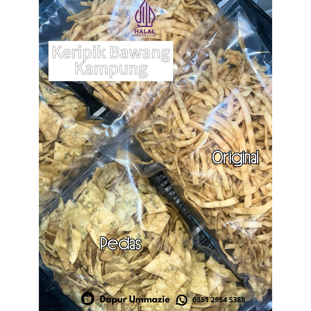 

KERIPIK BAWANG KAMPUNG UMMAZIE HOME MADE HALAL GURIH