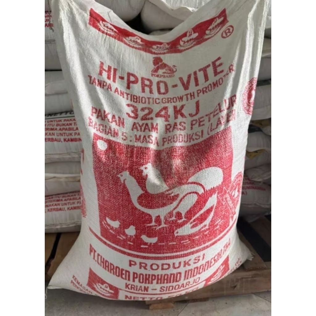 PAKAN SEMUA JENIS AYAM PETELUR KOMPLIT TINGGAL PAKAI TANPA CAMPURAN 324KJ (500 GRAM)/PAKAN AYAM PETE