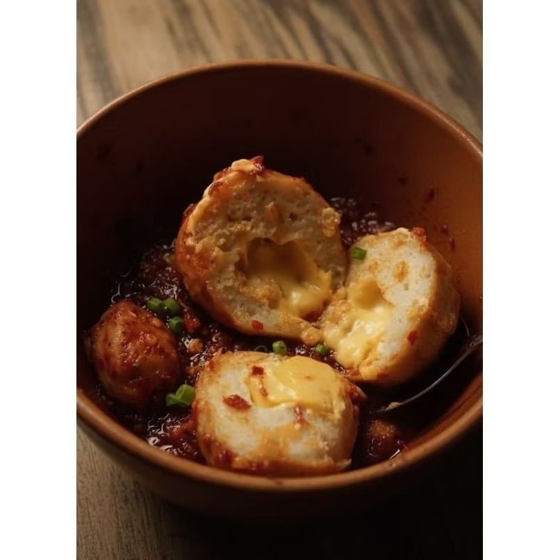 Bakso keju kuah taichan