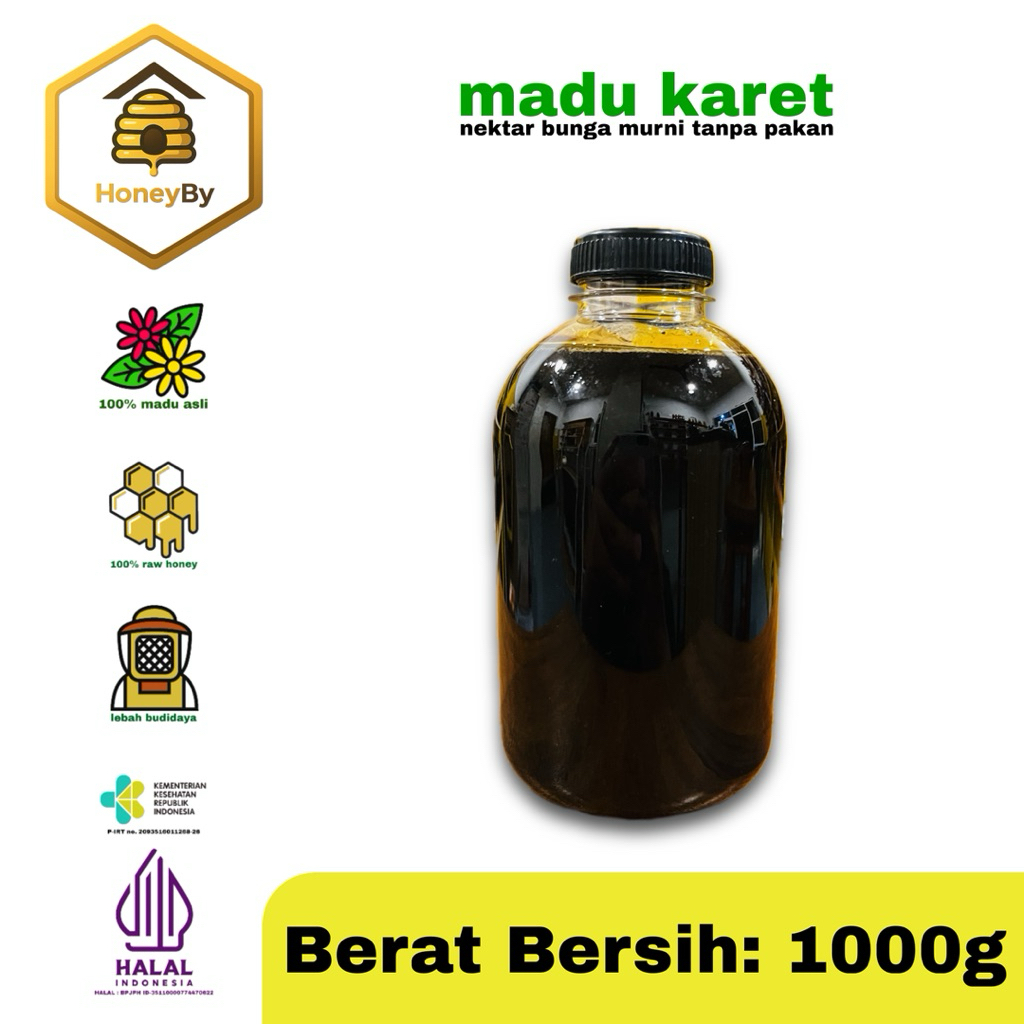 

Madu Karet RAW – 100% Nektar Bunga Alami – HoneyBy