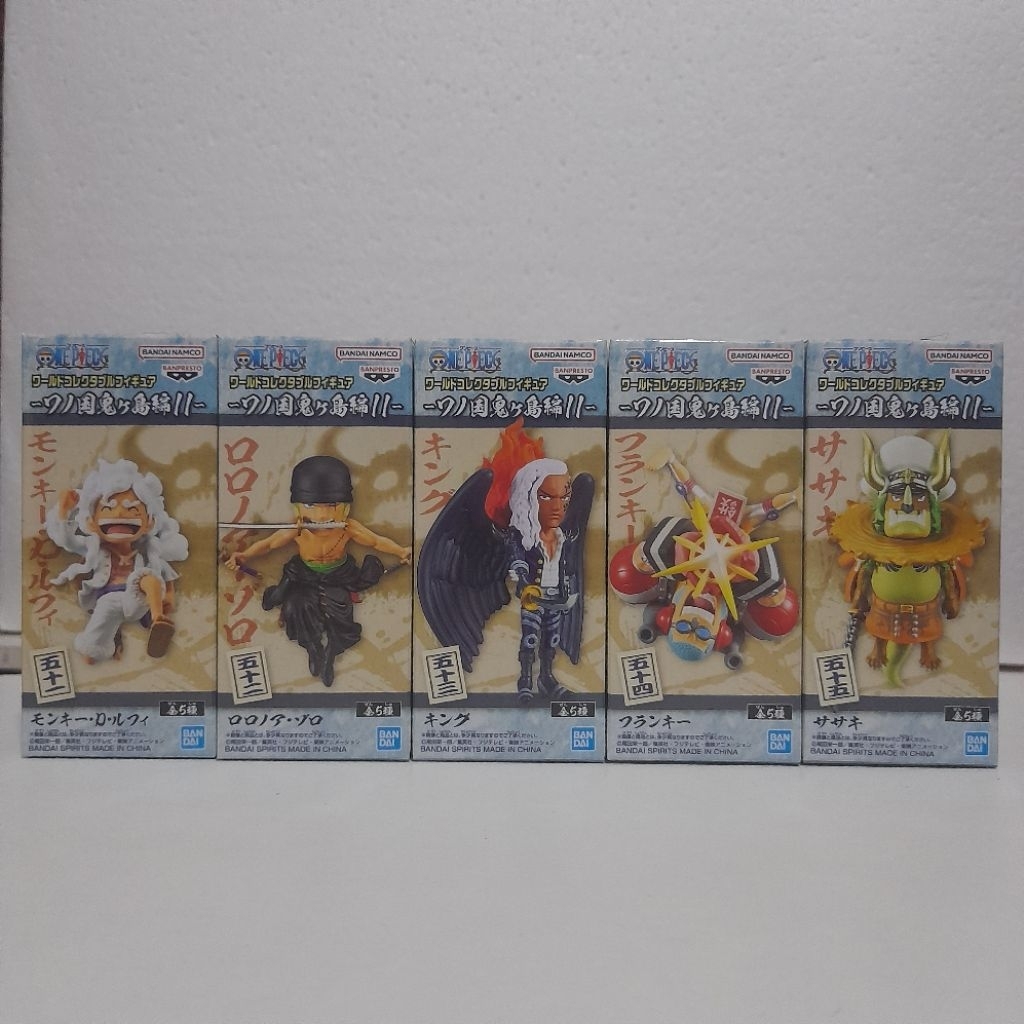 WCF ONE PIECE ORIGINAL WCF WANOKUNI-ONIGASHIMA VOL 11 (LUFFY ZORO KING FRANKY SASAKI) JAPVER MISB (S