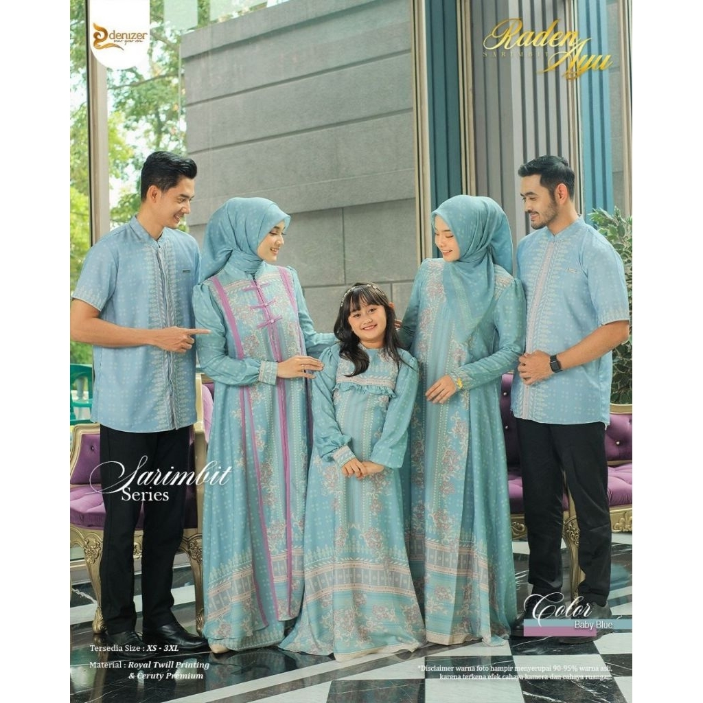 RADEN AYU BY DENIZER ORIGINAL | BAJU COUPLE LEBARAN TERBARU | SARIMBIT KELUARGA TERMURAH | BAJU LEBA