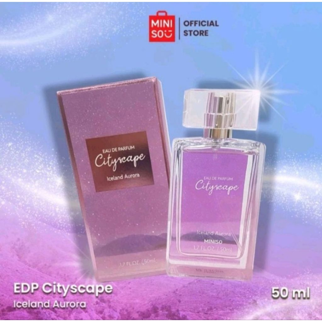 Miniso Eau De Parfum Cityscape Iceland Aurora/ Danish Green