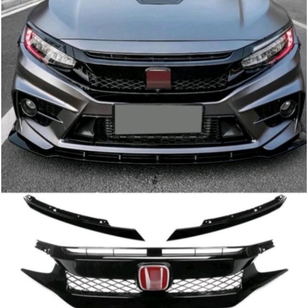 Grill honda civic turbo type r 2016-2020