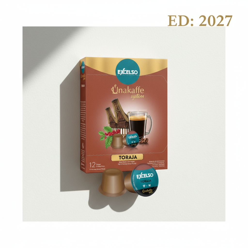 Excelso Capsule Unakaffe System Kopi Kapsul Toraja 12 Capsule