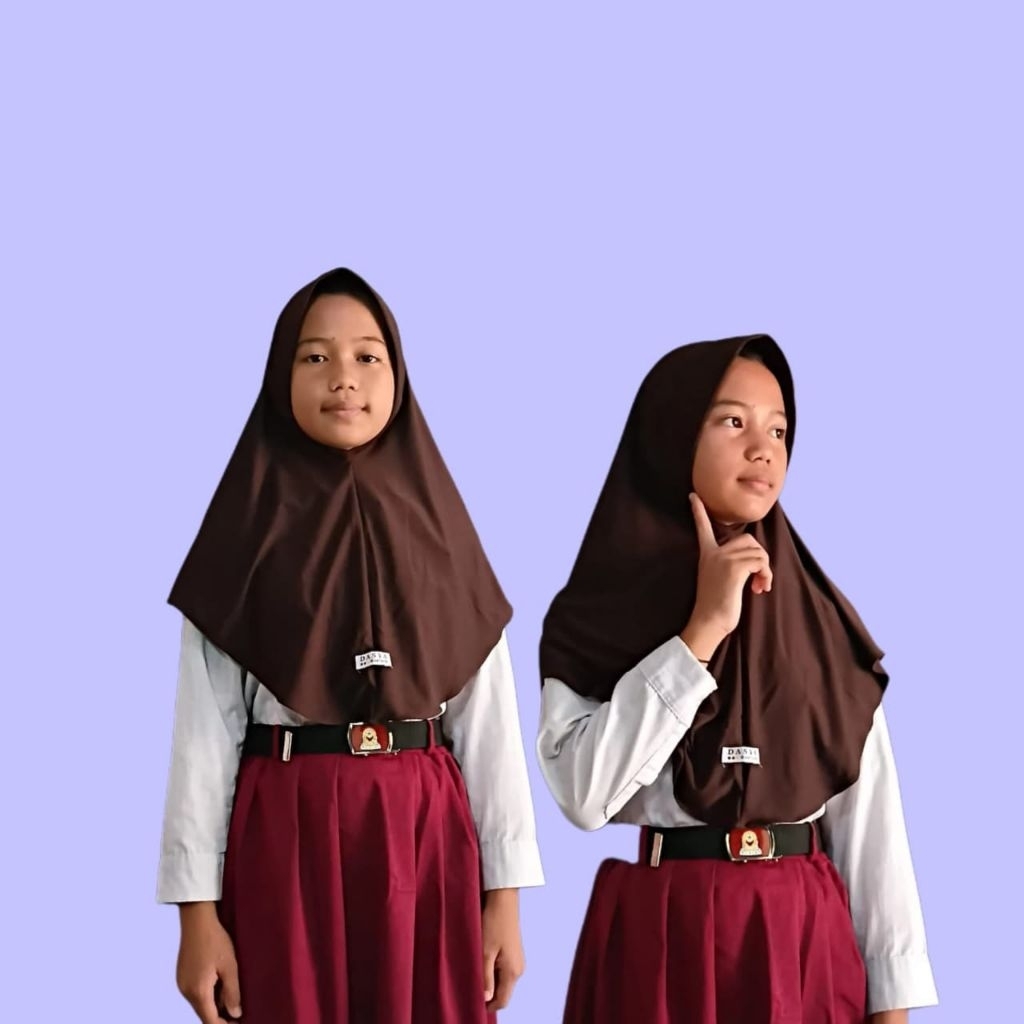 hijab sekolah jersey premium hijab anak