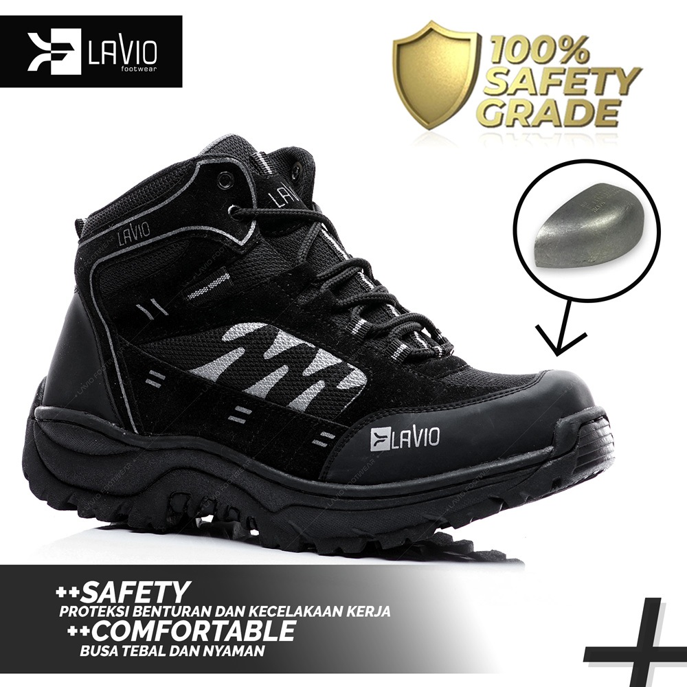 Lavio Sepatu Pria Axel Hitam Best Seller
