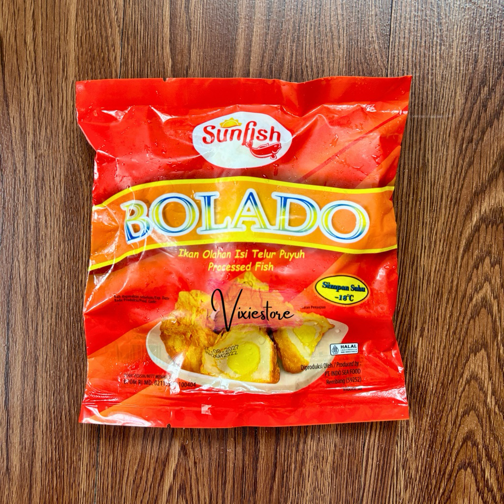 Sunfish Bolado Ekado Daging Ikan Isi Telur Puyuh Isi 8 250gr