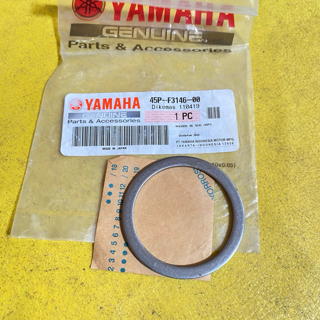 washer oil seal ring sil shockbreaker depan yamaha Byson original YGP 45P-F3146-00