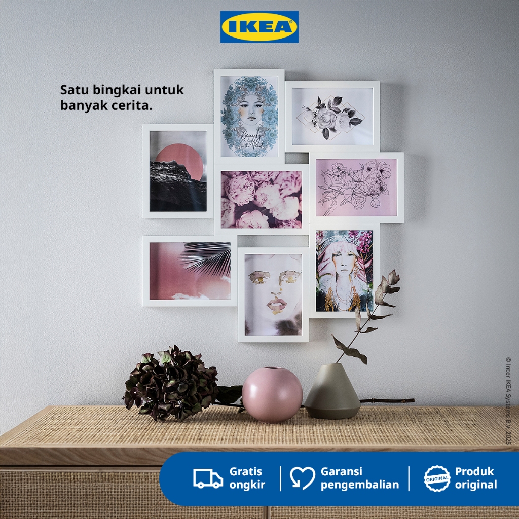IKEA VAXBO Bingkai Foto Kolase untuk 8 Foto13x18 cm