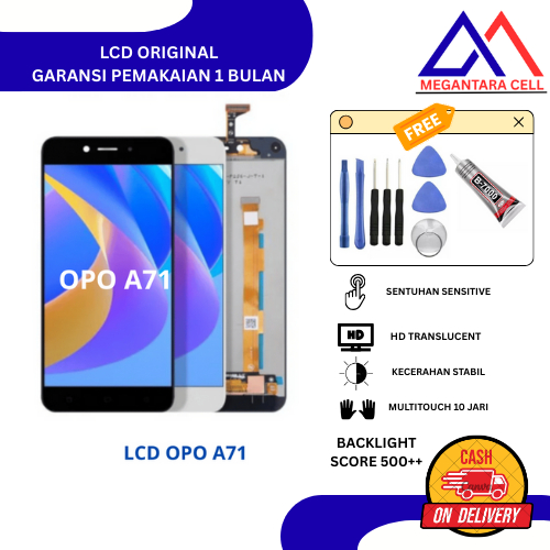 [ORIGINAL] LCD OPPO A71 FULLSET Touchscreen