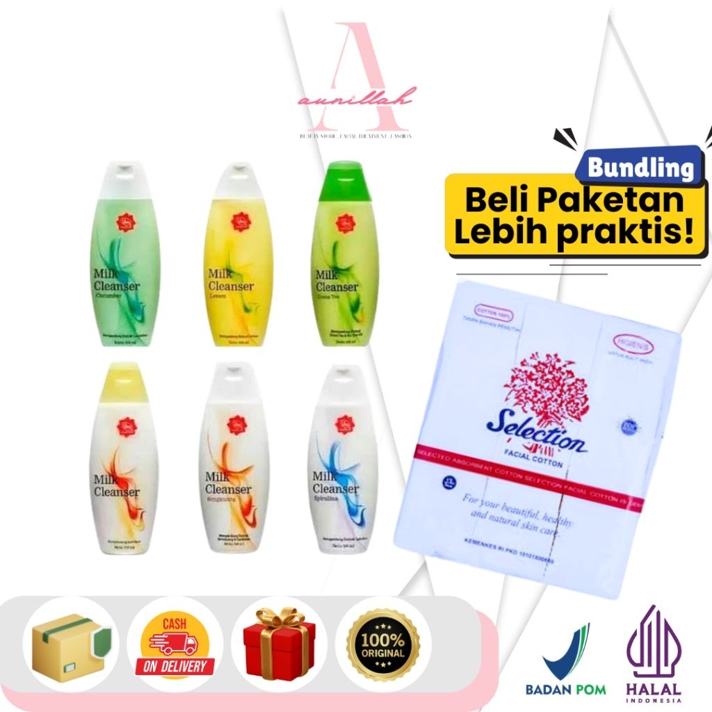 Viva Milk Cleanser dan Kapas Selection