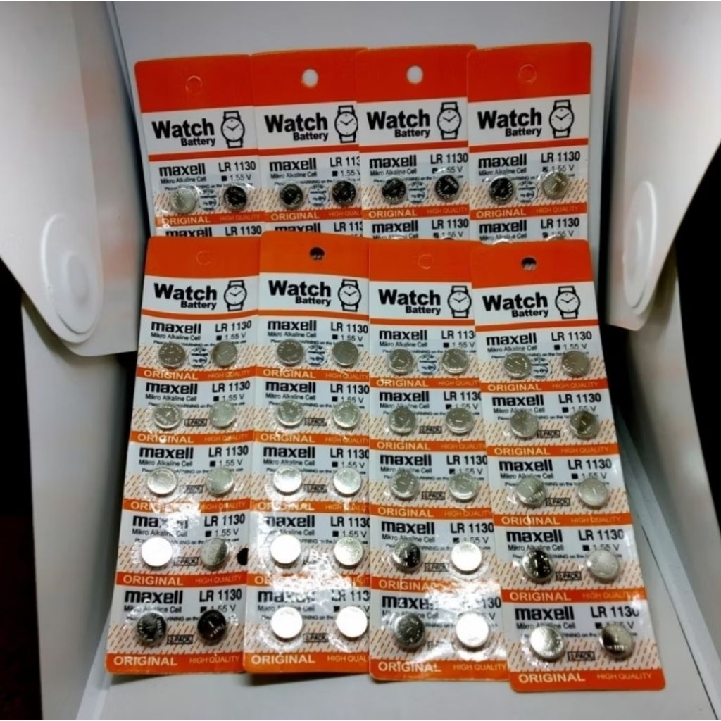 Baterai Kancing LR 1130 AG10 LR1130 PERBIJI Baterai Pentil Ban