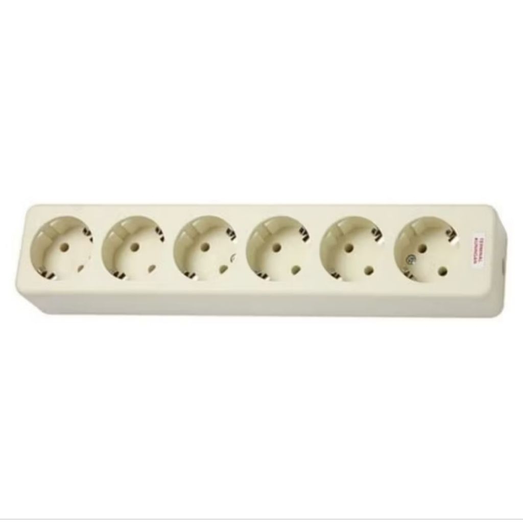 UTICON STOP KONTAK 6 LUBANG TERMINAL KUNINGAN COLOKAN LISTRIK