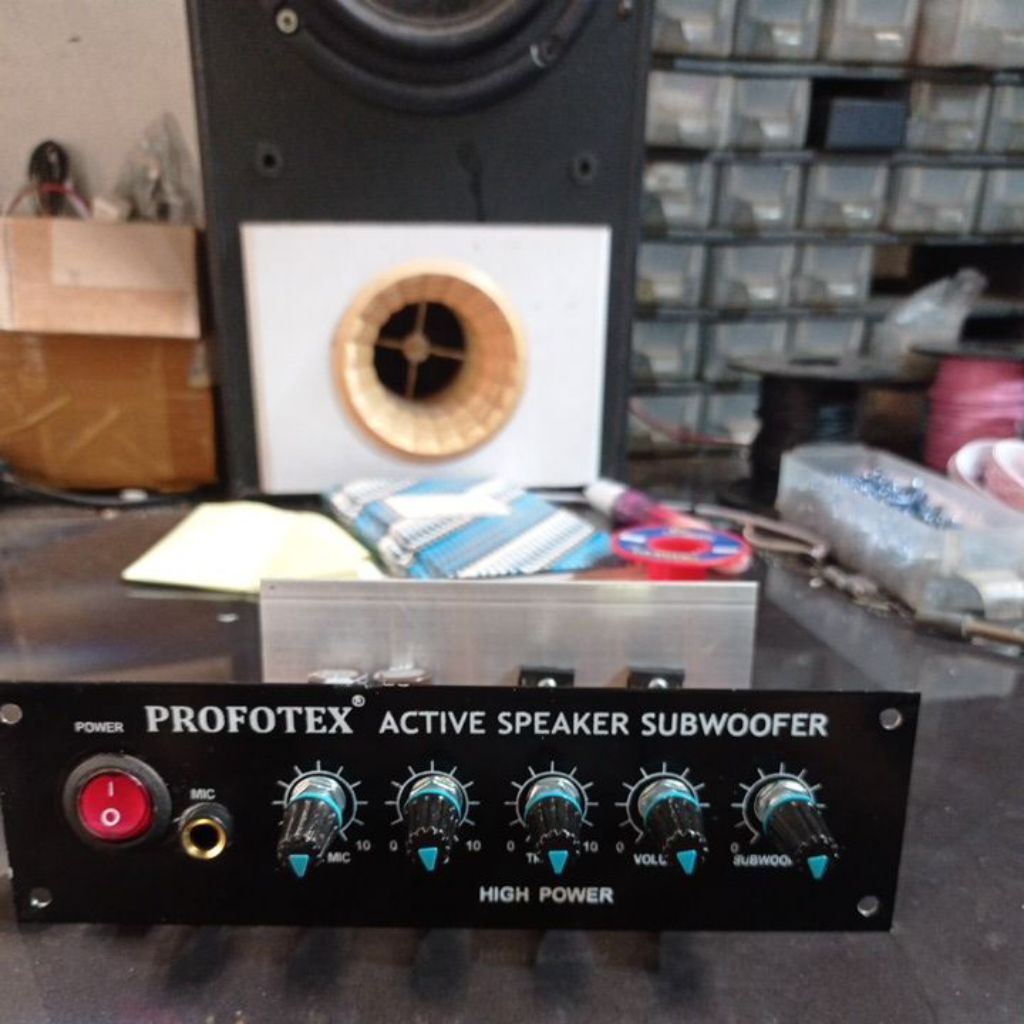 modul kit  mesin speaker aktif mono sub subwofer tip mospek