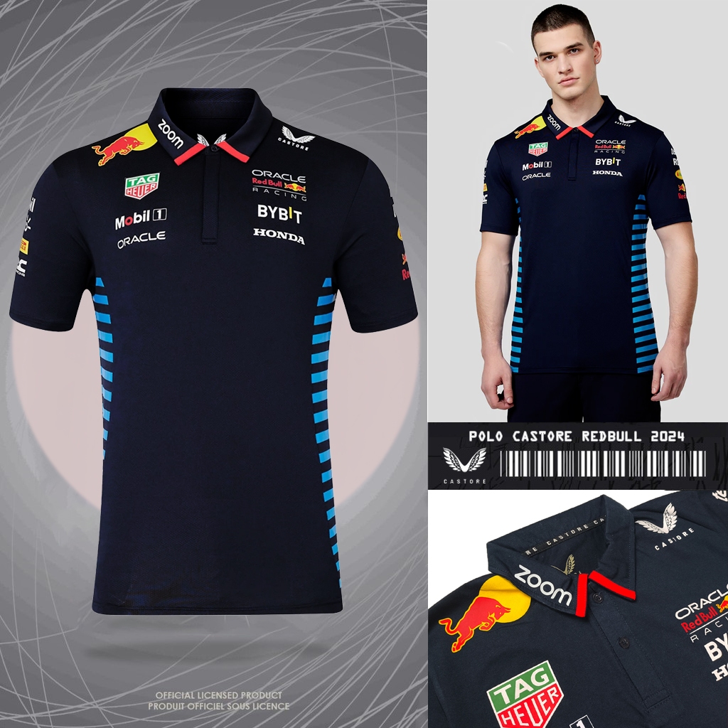 KAOS POLOSHIRT REDBULL 2024 | KAOS POLO PRIA KEREN TERBARU | BAJU BALAP TIM F1 RACING
