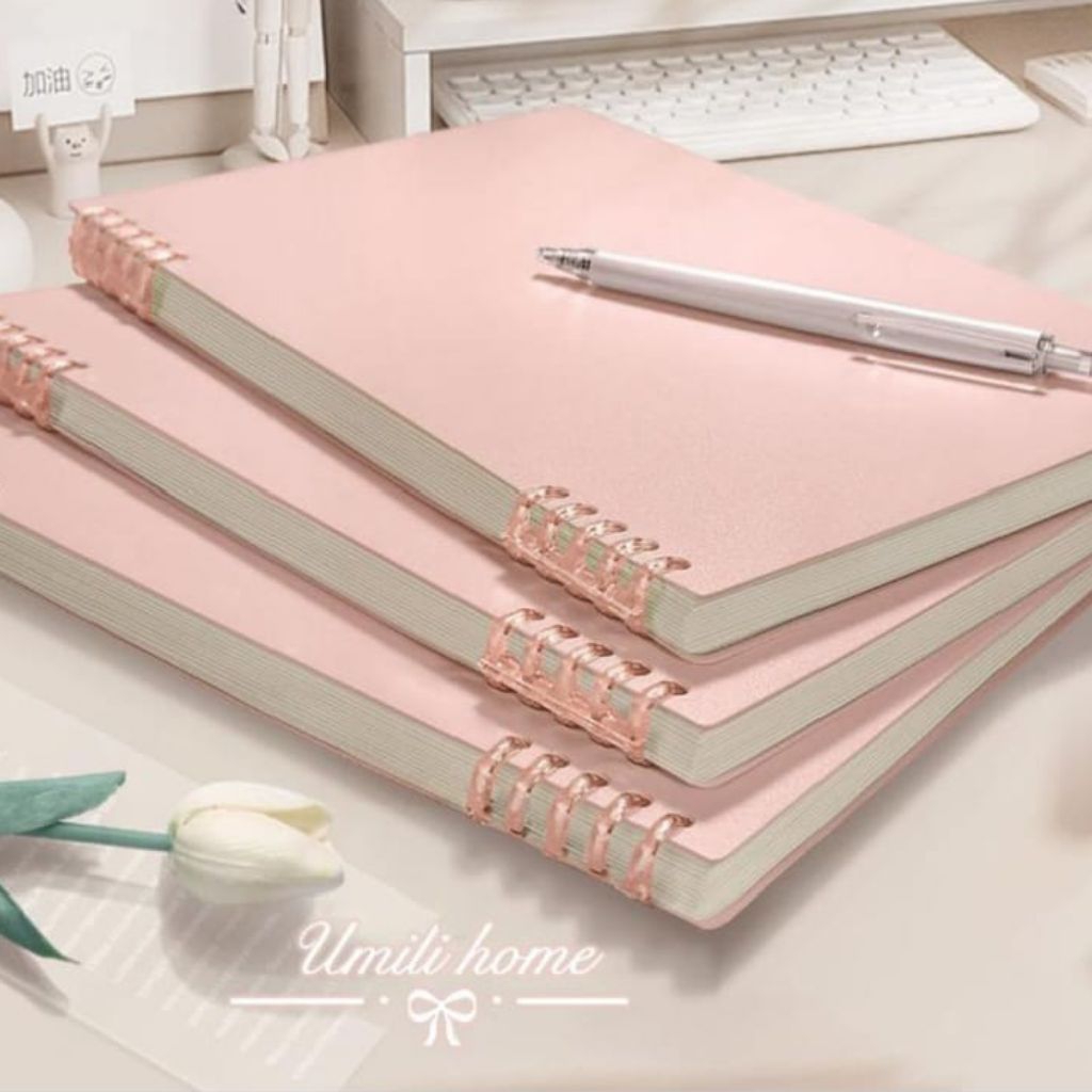 

Buku Catatan Notebook A5/B5 120lembar Buku binder Aesthetic Buku Diary banyak varian Warna