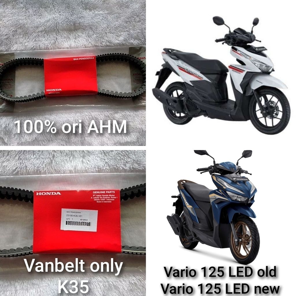 Vanbelt v-belt only vario 125 led 23100-K35-V01 ori AHM