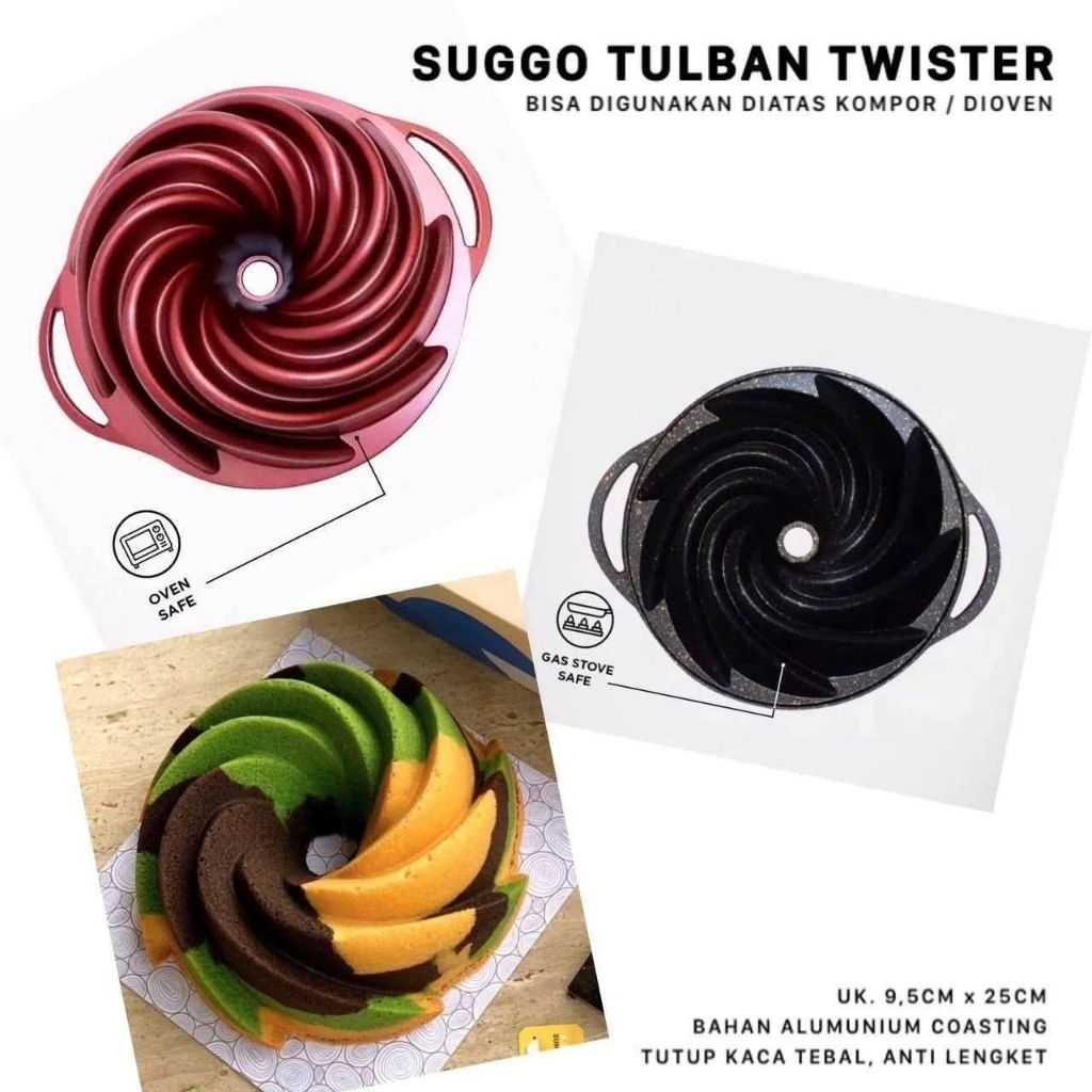 Suggo Tulban Multy Pan,Cetakan Bolu,Loyang Bolu Pemanggang Bolu