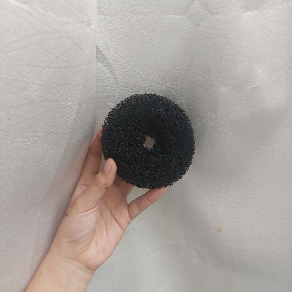 preloved sanggul donat warna hitam cepol 8cm