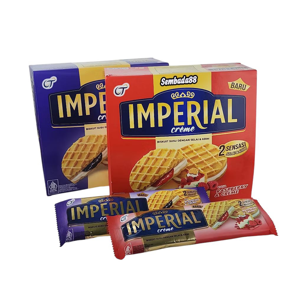 

IMPERIAL CREME BISKUIT KEMASAN 27 GRAM X 12 PCS / BISKUIT