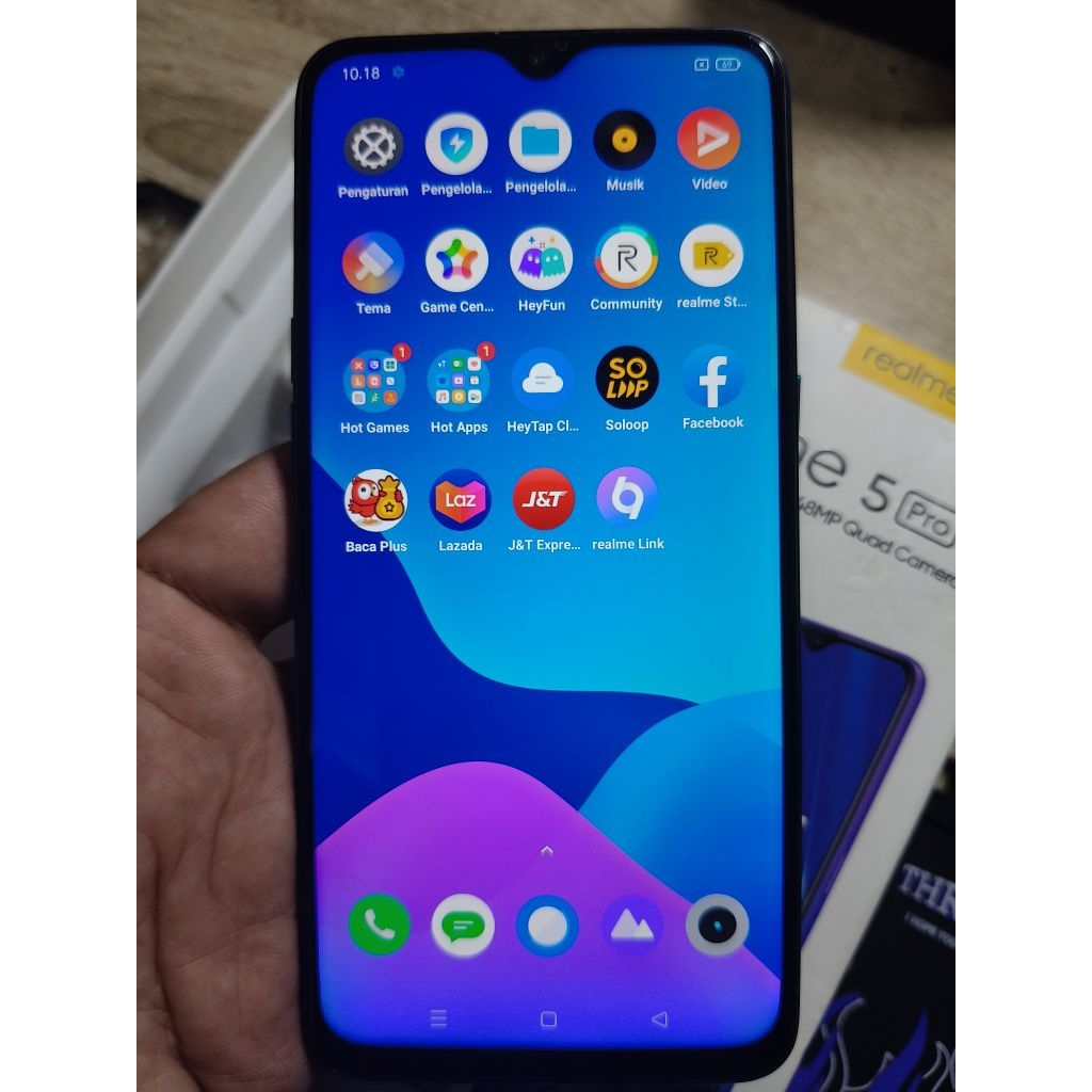 Realme 5 pro 4/128 bekas second fullset