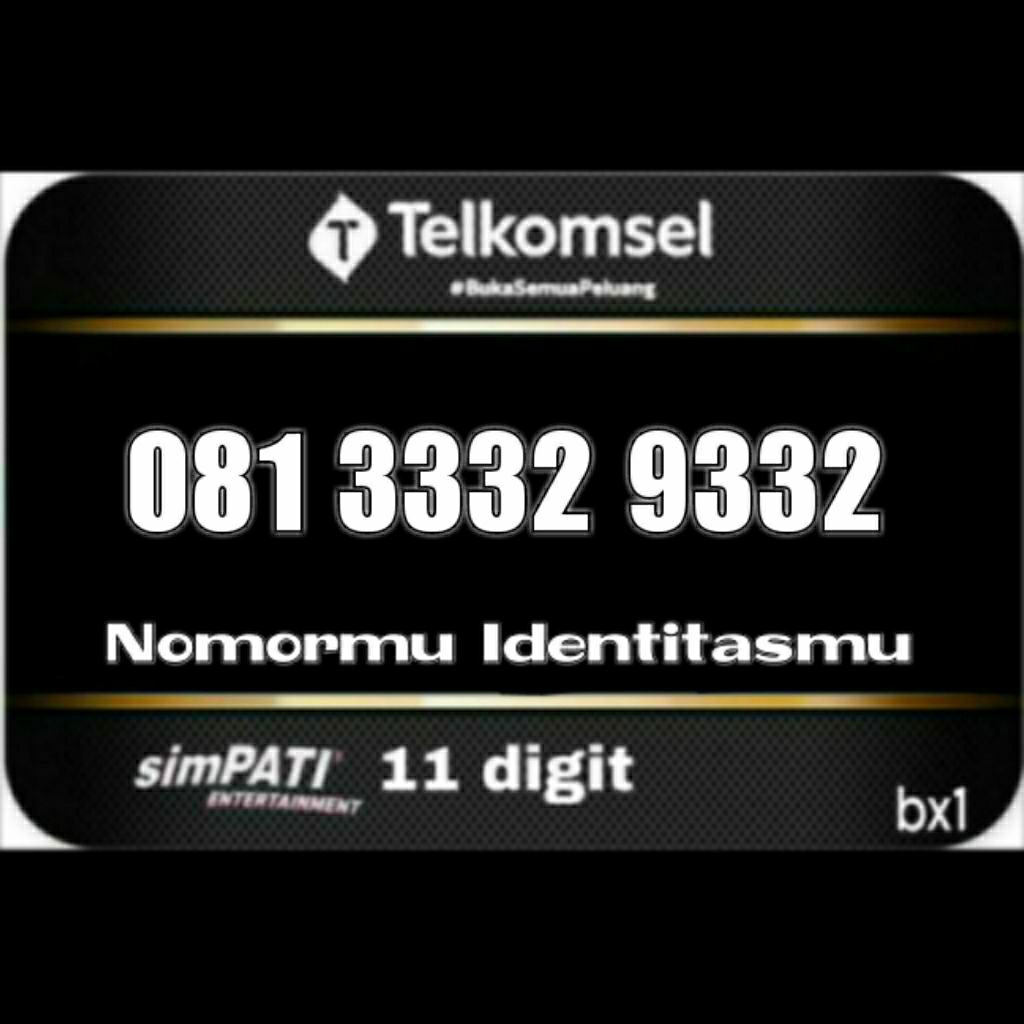 SIMPATI 11 DIGIT NOMOR CANTIK ABCD ABCD 3332 9332