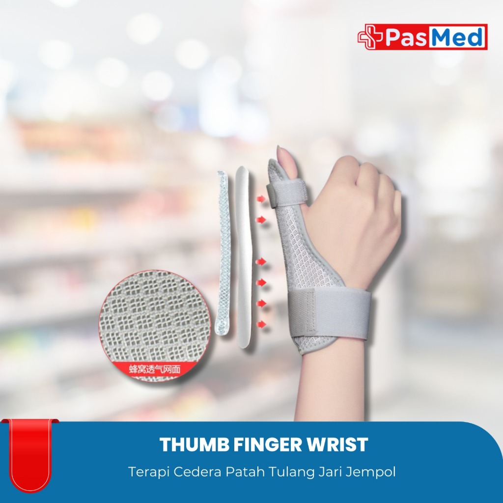 Thumb Splint De Quervain Support Adjustable| Penyangga Jempol