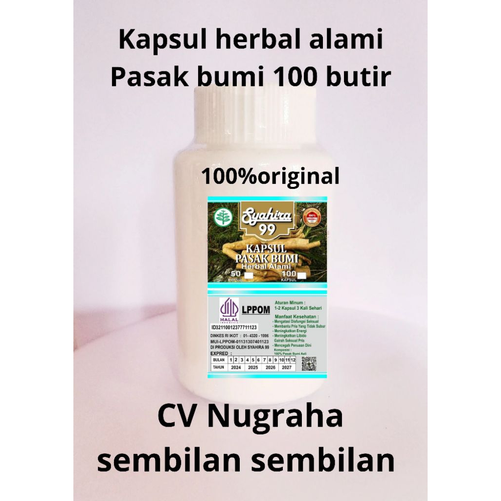 

KAPSUL HERBAL ALAMI PASAK BUMI ISI 100 BUTIR KEMASAN BOTOL PUTIH
