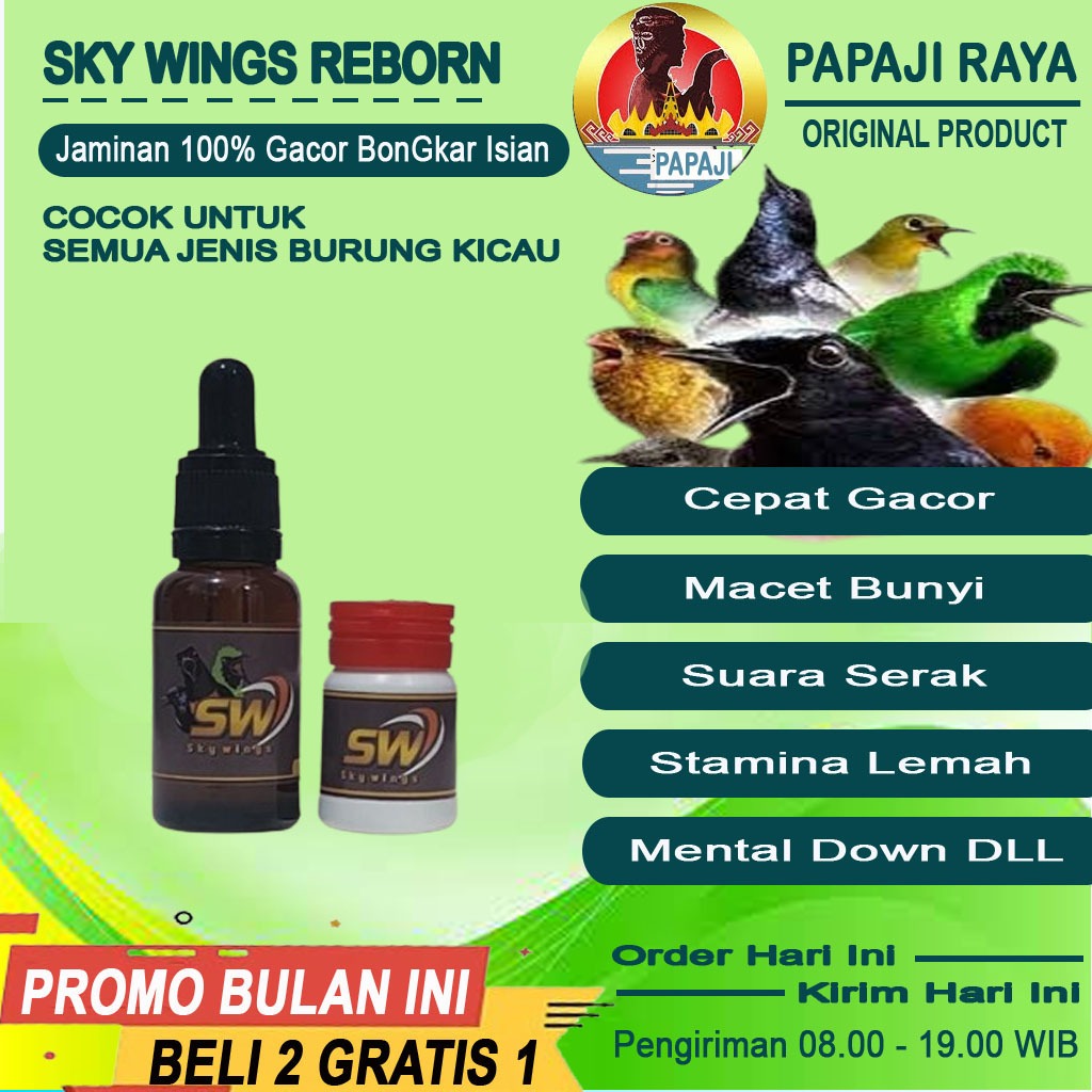 SW SKYWINGS REBORN skwings cair vitamin burung