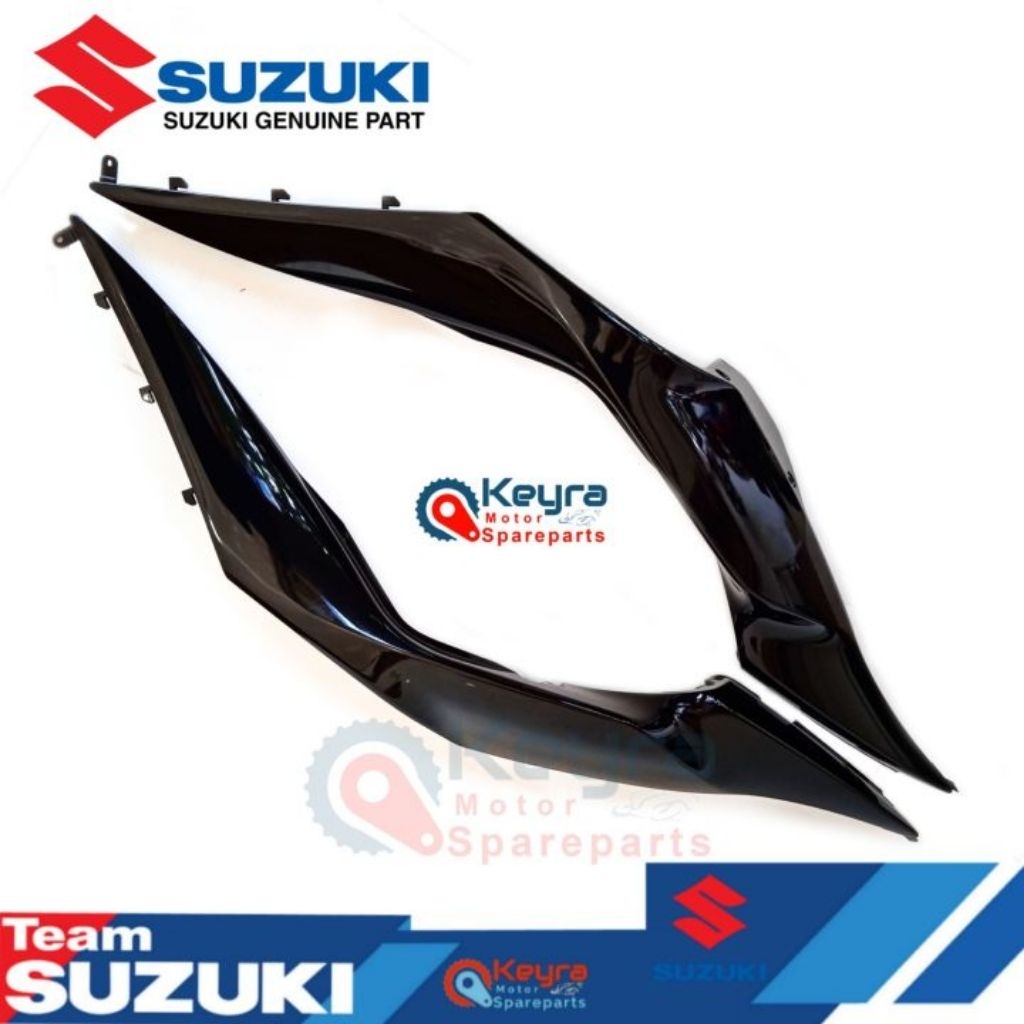 body suzuki gsx R/S 150 kanan kiri hitam glosy
